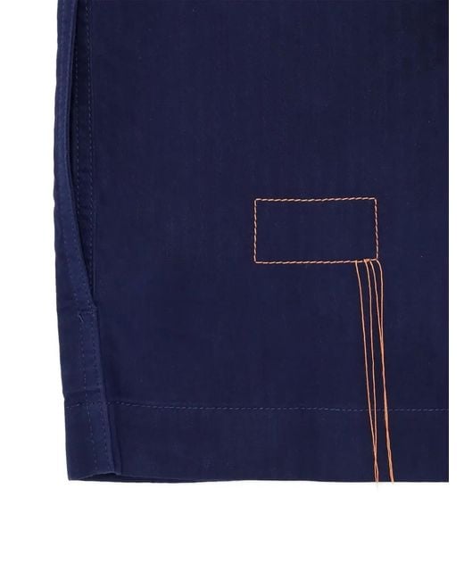 Fortela Blue Solomont Pockets Shirt for men