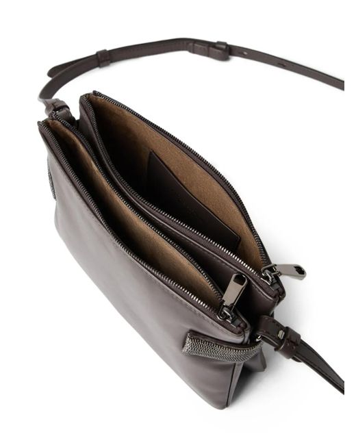 Brunello Cucinelli Essence ショルダーバッグ ミニ Gray