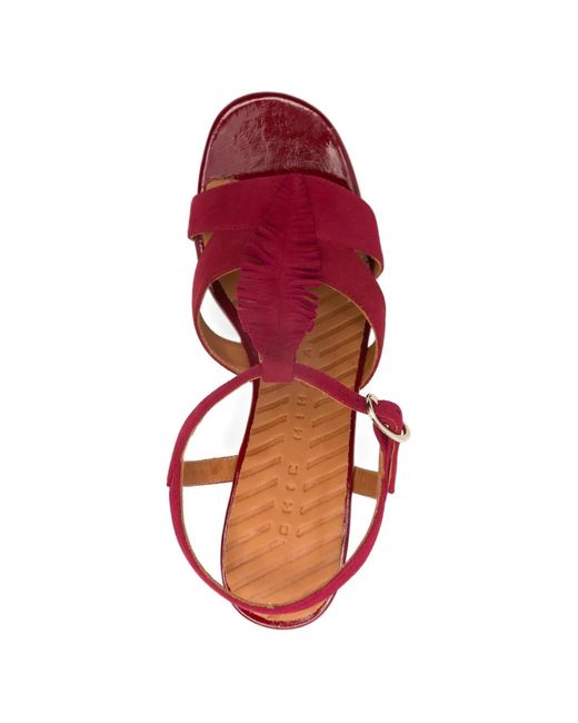 Chie Mihara Pink Balia Suede Sandals
