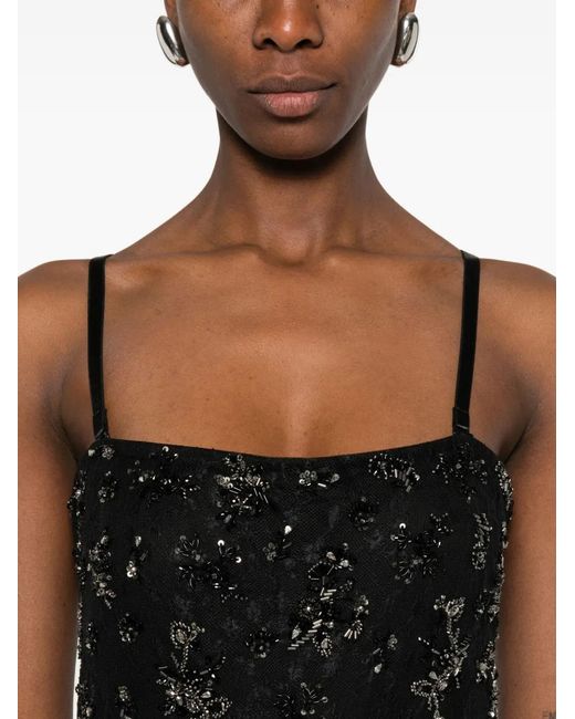 Jonathan Simkhai Black Carmela Sequin Embellished Midi Dress