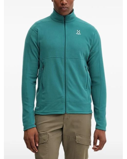 Haglöfs Green Zip-Fastening Sweatshirt for men