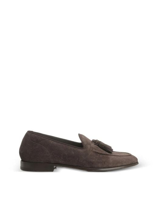 Al Duca D'aosta Brown Tassel-Detail Loafers for men