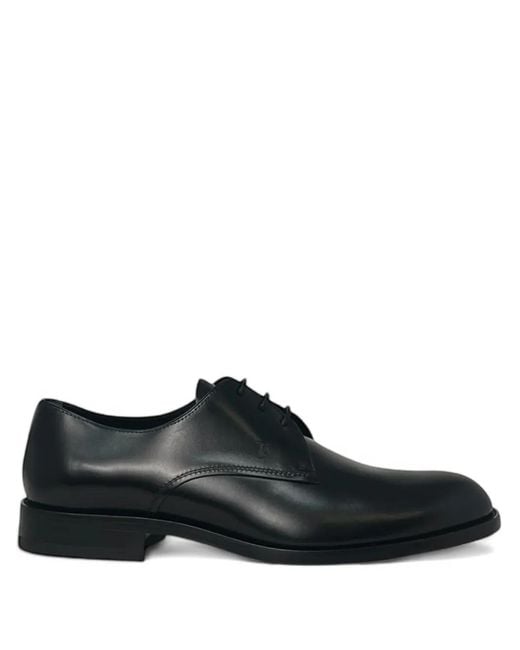 Tod's Black Lace-Up Fastening Derby Shoes for men