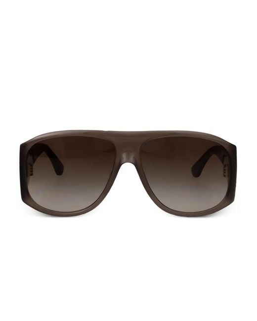 Chloé Brown Oversize-Frame Sunglasses