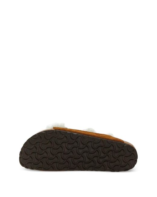 Birkenstock Brown Arizona Shearling Sandals