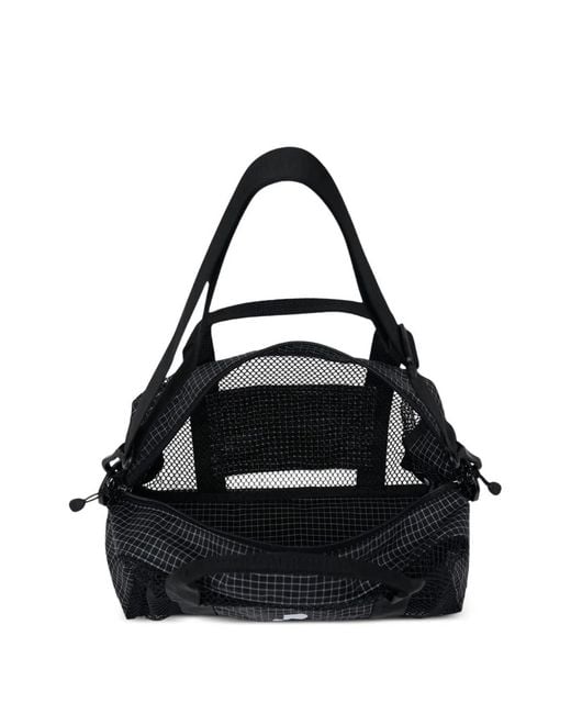 Rest&Recreation Black Mesh Grid-Pattern Duffle Bag
