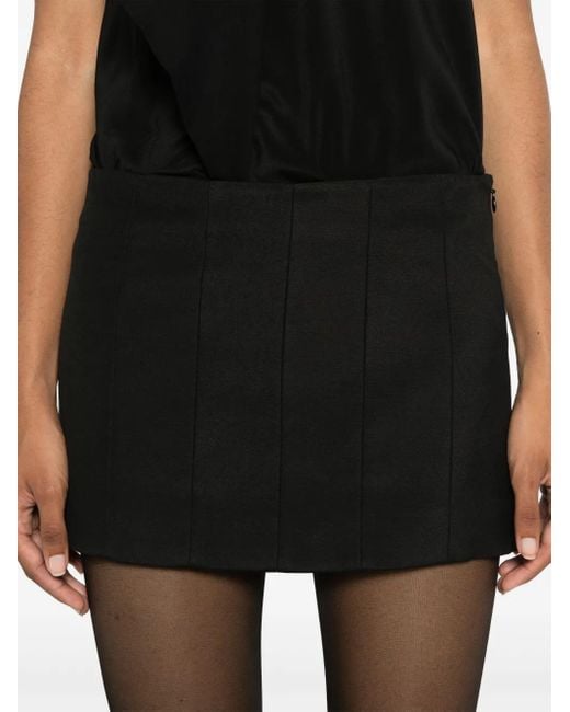 Khaite Black The Meelar Mini Skirt