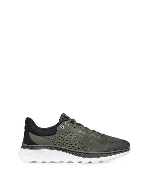 Geox Green Spherica Actif X1 Lace-Up Sneakers for men
