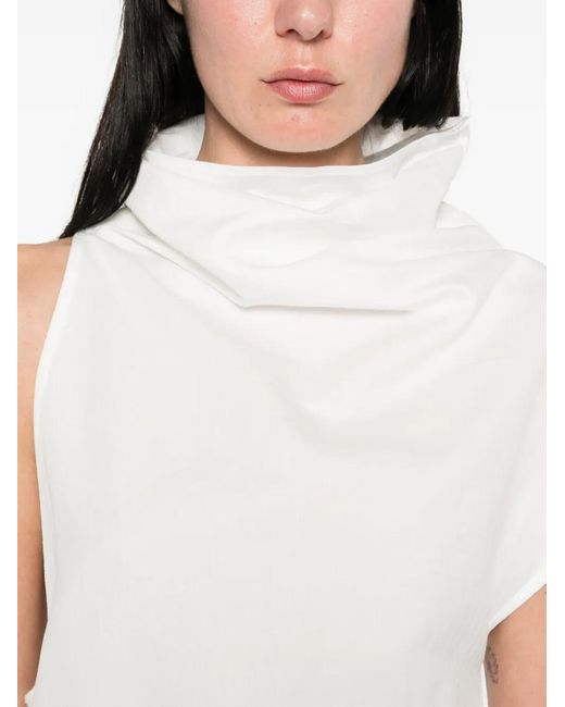 Niccolò Pasqualetti White Serra High-Neck Top