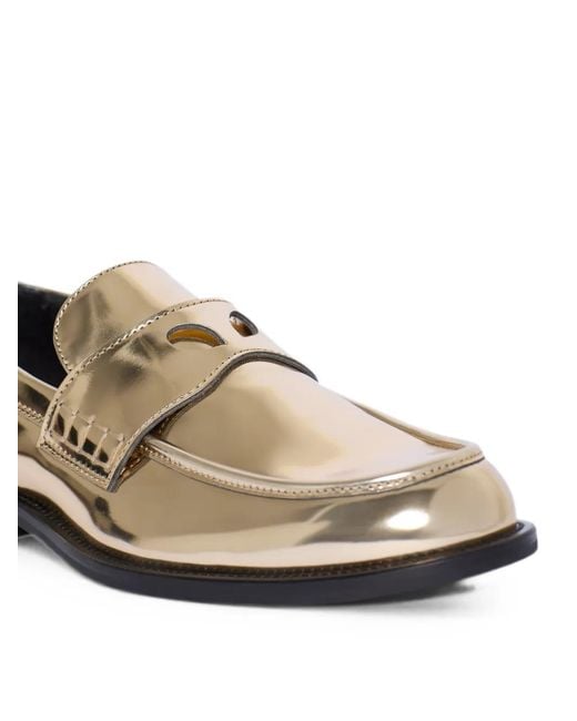 Gcds White Wirdo Mirrored-Effect Loafers