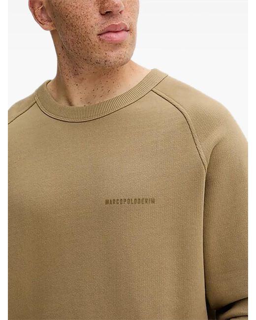 Marc O' Polo Natural Embroidered Sweatshirt for men