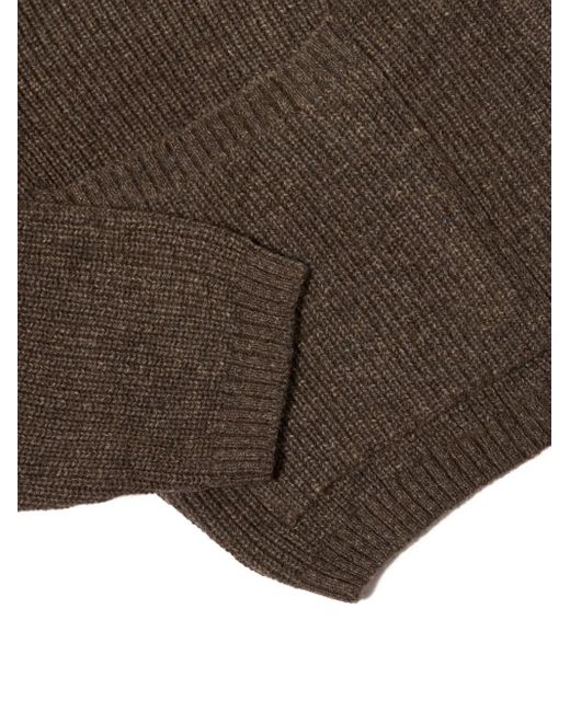 Cardigan Côtelé À Fermeture Zippée Universal Works pour homme en coloris Brown