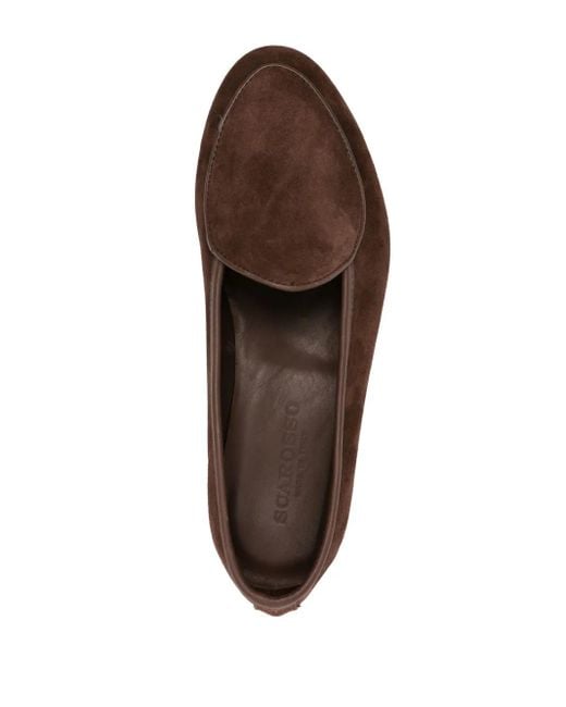 Scarosso Brown Nils Suede Loafers for men
