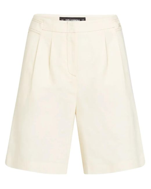 Karl Lagerfeld リネンブレンド ショートパンツ Natural