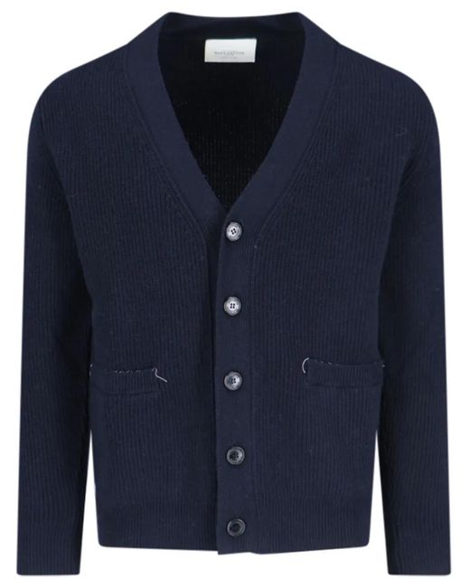 Ballantyne Blue Cashmere Cardigan for men