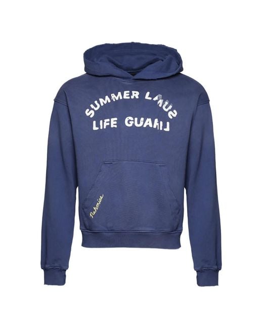 NAHMIAS Blue Life Guard Hoodie for men