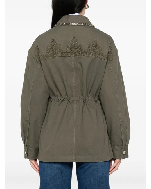 Liu Jo Brown Embellished Jacket