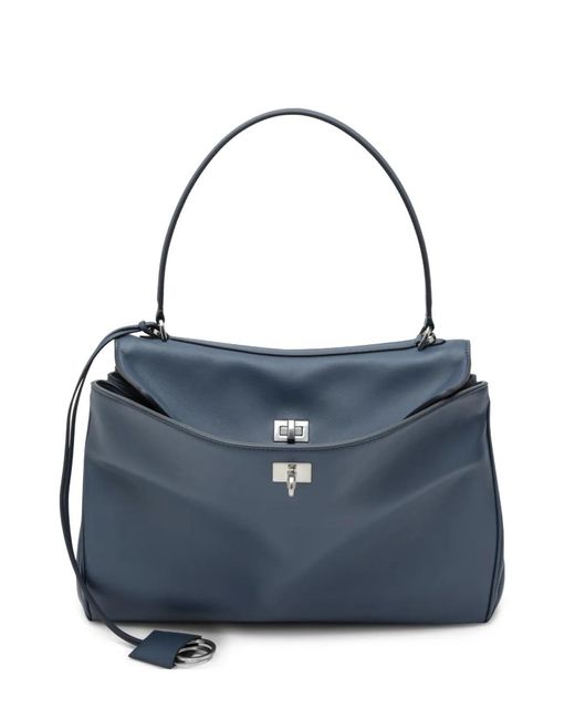 Balenciaga Blue Medium Rodeo Handbag