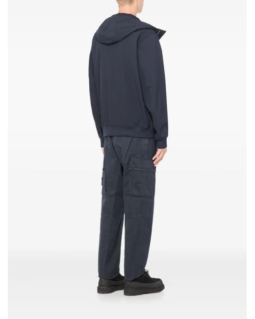 Stone Island Blue Logo Blouson Jacket for men