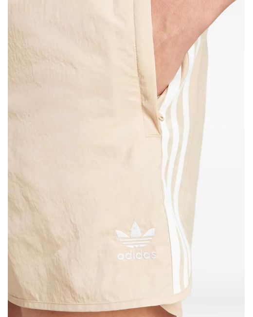 Adidas Natural Three-Stripe Shorts for men