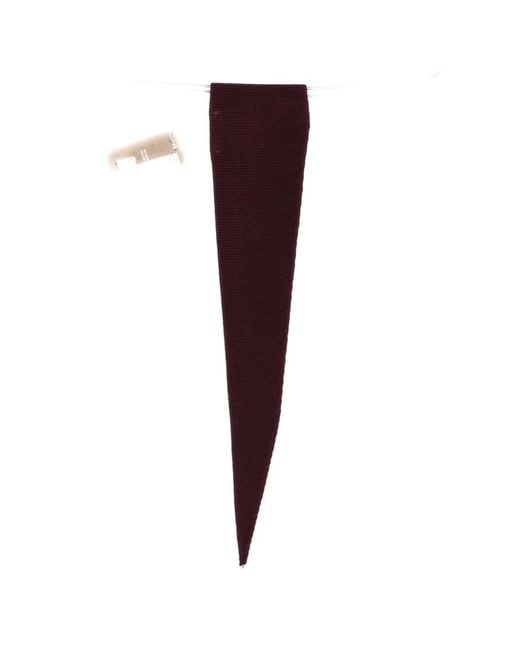 Yerse Purple Pointed-Tip Scarf