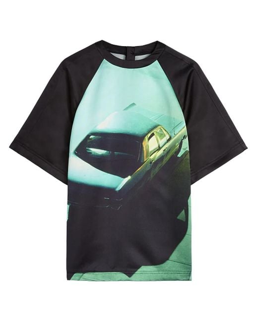 メンズ Jil Sander プリント Tシャツ Green