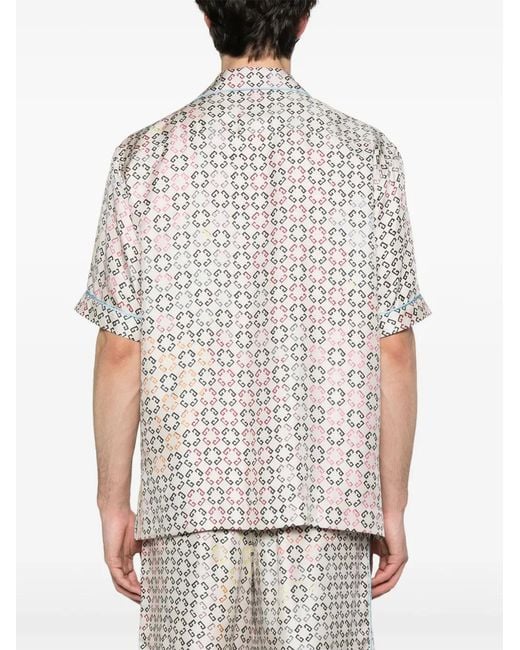 Camisa Estampado Logo Givenchy de hombre de color White