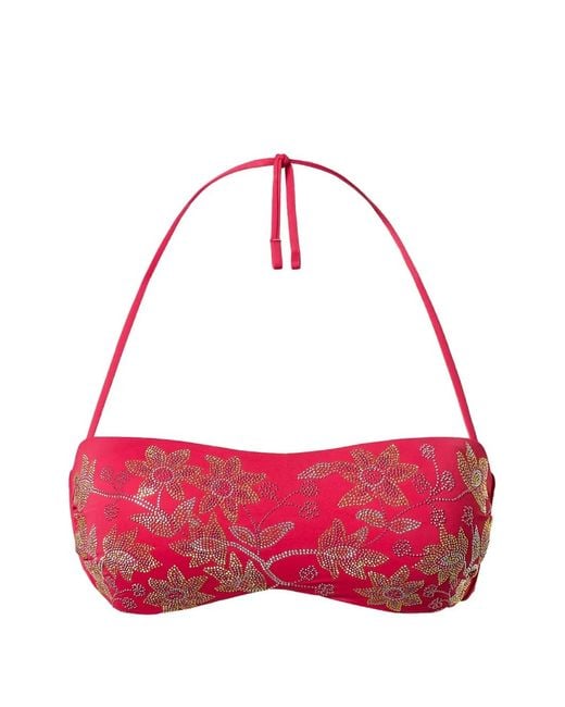Twinset Red Haut De Bikini À Clous