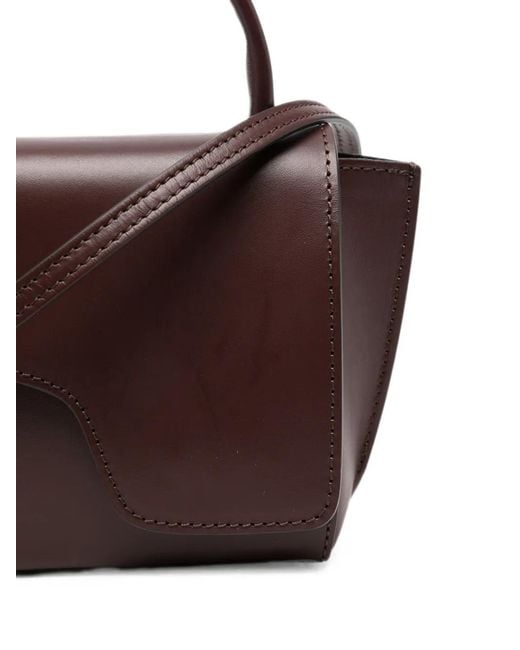 Atp Atelier Brown Grumello Leather Shoulder Bag