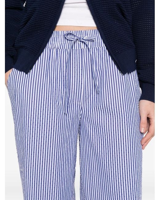 Pantalones A Rayas P.A.R.O.S.H. de color Blue