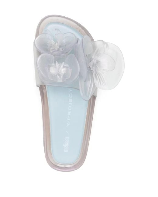 Y. Project White X Melissa Floral Slides