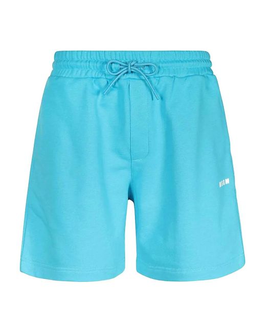 MSGM Shorts Mit Elastischem Bund in Blue für Herren