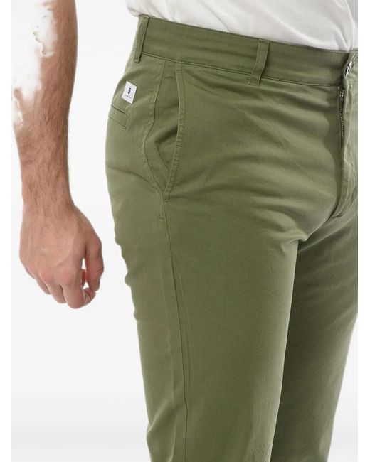 Department 5 Green Logo-Patch Trousers for men