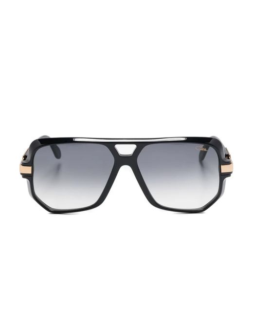 Cazal Black Geometric-Frame Sunglasses