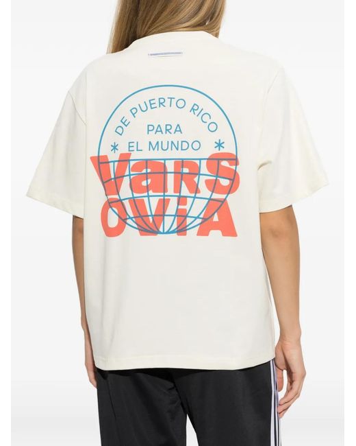 Adidas White X Bad Bunny Dtmf Merch Cotton T-Shirt