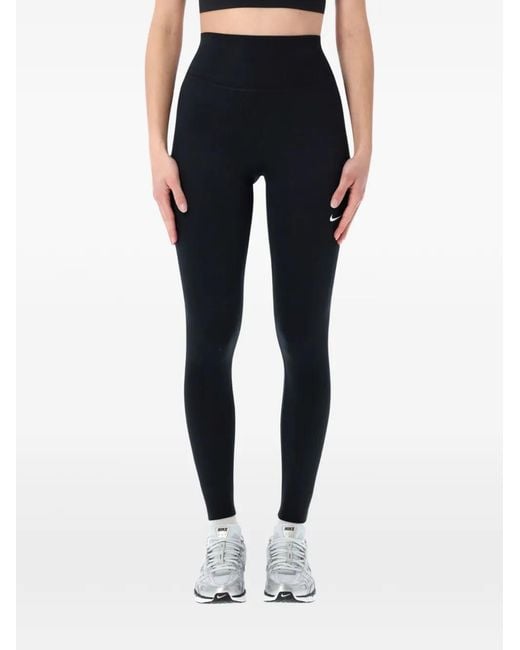 Nike Blue Logo-Detail Leggings
