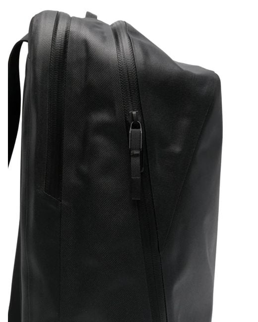 Veilance Black Anodic Water-Resistant Backpack for men