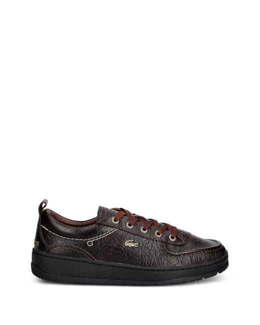 Lacoste Black Umpire Leather Sneakers for men