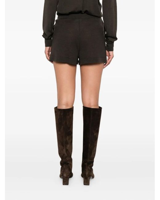 P.A.R.O.S.H. Black Shorts Mit Kordelzug