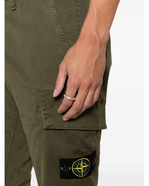 Pantalones cargo con distintivo Compass Stone Island de hombre de color Green