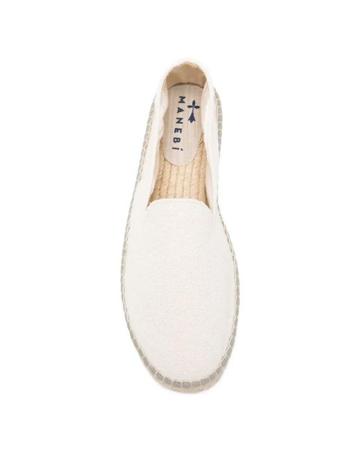 Manebí Espadrilles in het White voor heren