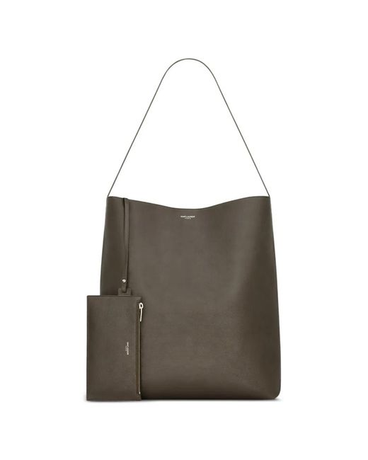 Saint Laurent White Bold Tote Bag for men