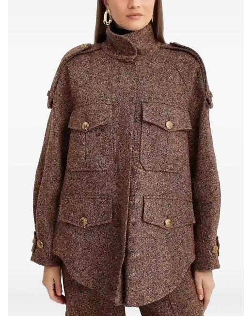Zimmermann Brown Epaulettes Jacket