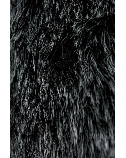 MICHAEL Michael Kors Black Faux-Fur Coat