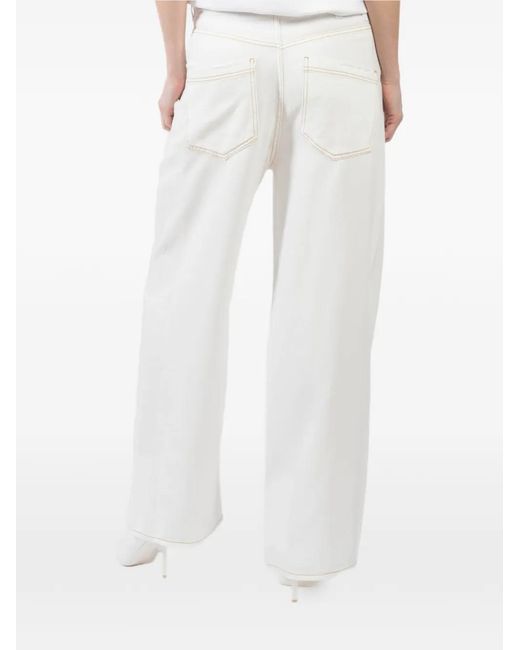 DARKPARK White Button-Fastening Jeans