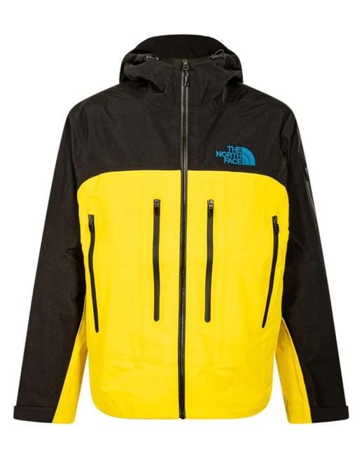 Supreme Yellow X Tnf Shell-Jacke Mit Versiegelten Nähten