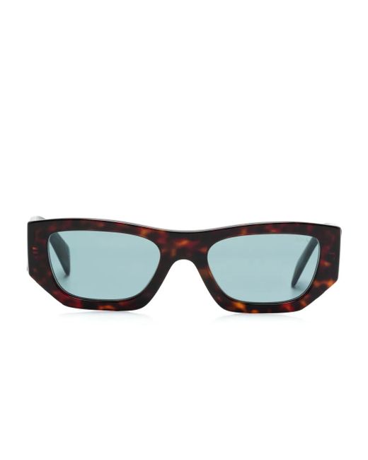 Prada Brown Rectangle-Frame Sunglasses