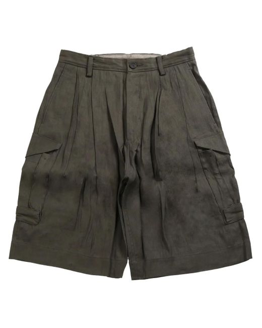 Ziggy Chen Gray Layered Shorts for men