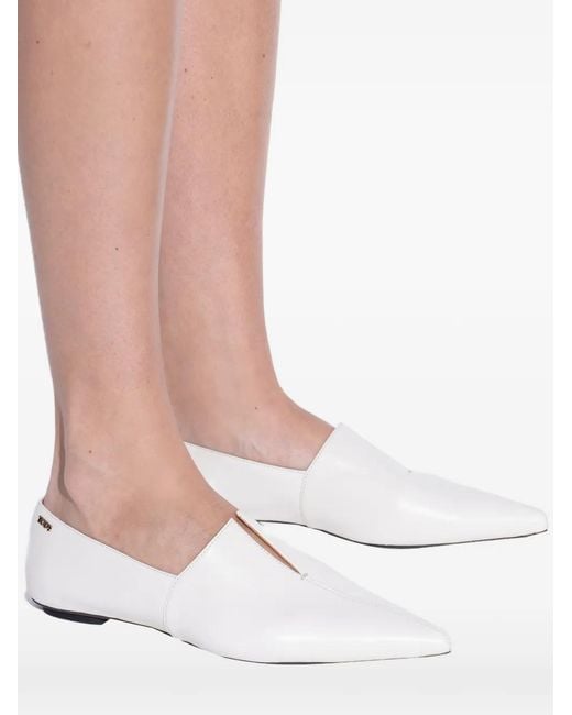Tod's White Pumps Mit Spitzer Kappe