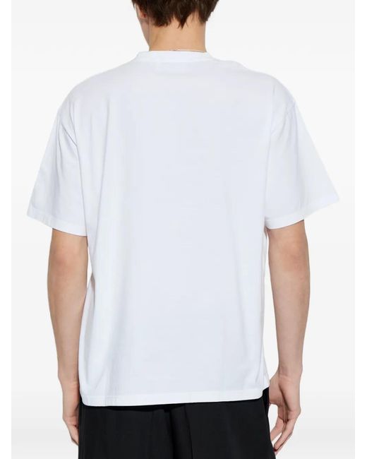Carne Bollente White T-Shirt Simply Sounds Gay À Slogan Imprimé for men